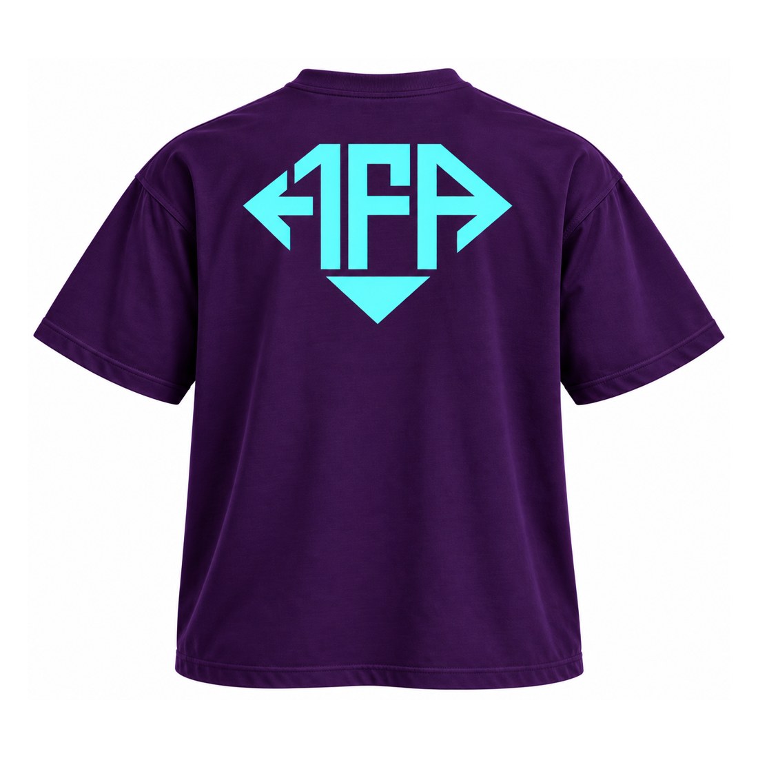 1FA Oversized Tee back, full 1FA diamond